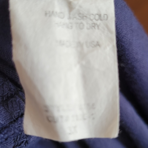 Long sleeve hi-lo mixed media tunic top w contrasting bands - Picture 4 of 6